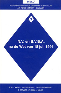 N.V. en B.V.B.A. na de Wet van 18 juli 1991