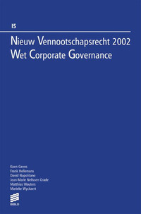 Nieuw Vennootschapsrecht 2002 - Wet Corporate Governance
