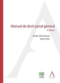 Manuel de droit pénal général - 3e édition