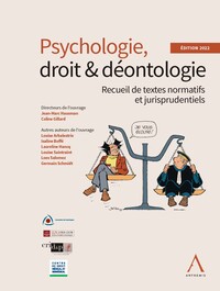 Psychologie, droit & déontologie