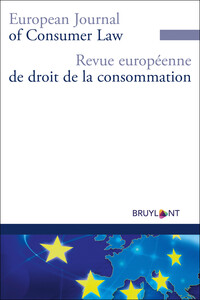 Revue européenne de droit de la consommation (R.E.D.C.)