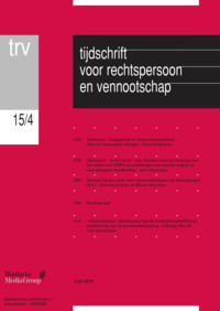 Tijdschrift voor Rechtspersoon en Vennootschap